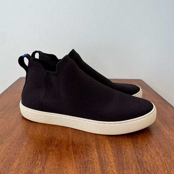 Rothy's Shoes - Rothy's The Chelsea Sneaker Boot Black Knit High Ankle